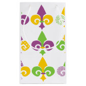 Petit Sac Cadeau Fleur de Lis Mardi Gras (Dos)