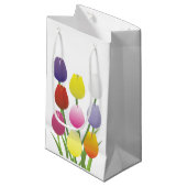 Petit Sac Cadeau Fleur de tulipe (Devant Angle)