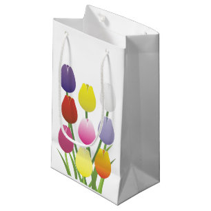 Petit Sac Cadeau Fleur de tulipe