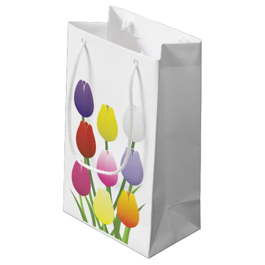 Petit Sac Cadeau Fleur de tulipe (Dos Angle)