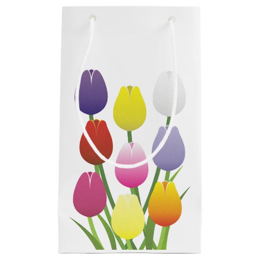 Petit Sac Cadeau Fleur de tulipe (Devant)