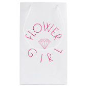 Petit Sac Cadeau Fleur Diamond Rose (Dos)