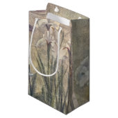 Petit Sac Cadeau Fleur d'Iris (Devant Angle)