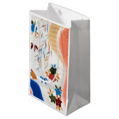 Petit Sac Cadeau Fleur et eau courante, design japonais (Devant Angle)