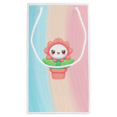 Petit Sac Cadeau Fleur mignonne, capricieuse en pot (Dos)
