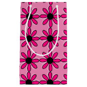 Petit Sac Cadeau Fleur rose (Devant)