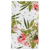 Petit Sac Cadeau fleuris et points (Devant)