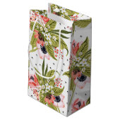 Petit Sac Cadeau fleuris et points (Dos Angle)