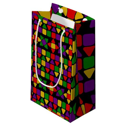 Petit Sac Cadeau Fleurs (Devant Angle)