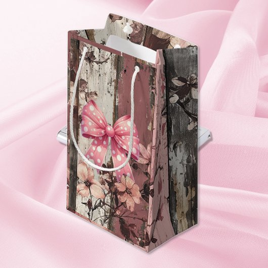 Petit Sac Cadeau Fleurs & Bow