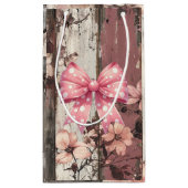 Petit Sac Cadeau Fleurs & Bow (Dos)