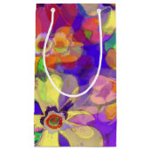 Petit Sac Cadeau Fleurs d'art pop (Devant)
