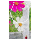 Petit Sac Cadeau Fleurs De Cosmos Anniversaire Dans La clôture (Dos)