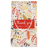 Petit Sac Cadeau Fleurs de forêt sauvage Mariage de feuillage de ch (Devant)