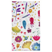 Petit Sac Cadeau Fleurs de haie aquarelle (Dos)