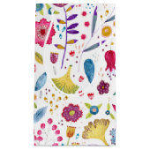 Petit Sac Cadeau Fleurs de haie aquarelle (Devant)