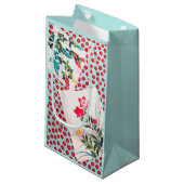Petit Sac Cadeau Fleurs, design japonais (Devant Angle)