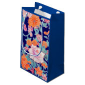 Petit Sac Cadeau Fleurs, design japonais (Dos Angle)