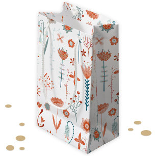 Petit Sac Cadeau Fleurs d'été scandinaves