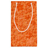 Petit Sac Cadeau Fleurs dispersées, Sac-CADEAU Orange (Dos)