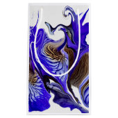 Petit Sac Cadeau Fleurs Iris Violets (Devant)