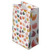 Petit Sac Cadeau Fleurs mixtes Boho (Dos Angle)