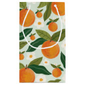 Petit Sac Cadeau Fleurs orange Little Cutie Anniversaire (Dos)