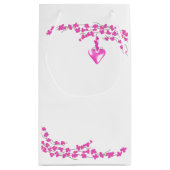 Petit Sac Cadeau Fleurs roses (Dos)