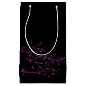 Petit Sac Cadeau Fleurs roses chaudes (Devant)