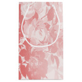 Petit Sac Cadeau Fleurs roses dentelles (Dos)
