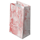Petit Sac Cadeau Fleurs roses dentelles (Dos Angle)