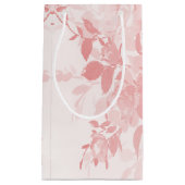Petit Sac Cadeau Fleurs roses dentelles (Devant)