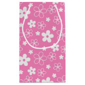 PETIT SAC CADEAU FLEURS ROSES ET BLANCHES (Dos)