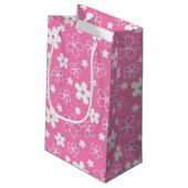 PETIT SAC CADEAU FLEURS ROSES ET BLANCHES (Dos Angle)
