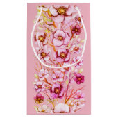 Petit Sac Cadeau Fleurs roses - Jour du nom hongrois (Dos)