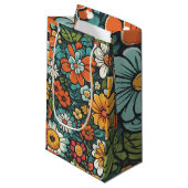 Petit Sac Cadeau Fleurs Terriennes (Devant Angle)
