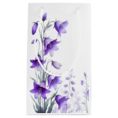 Petit Sac Cadeau Fleurs violettes élégantes (Devant)