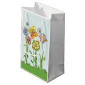 Petit Sac Cadeau Fleurs Whimsical (Dos Angle)