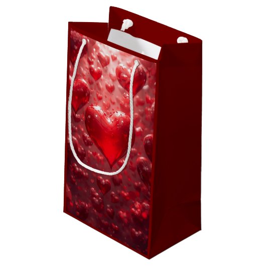 PETIT SAC CADEAU FLOATING HEARTS (Dos Angle)