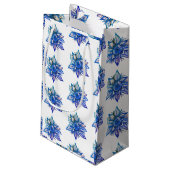 Petit Sac Cadeau Flocon de neige aquarelle (Dos Angle)