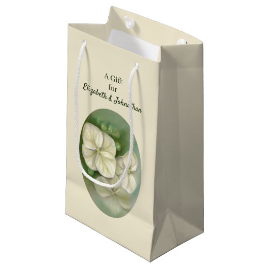 Petit Sac Cadeau Floral (Devant Angle)