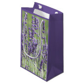 Petit Sac Cadeau Floral de lavande violette (Devant Angle)