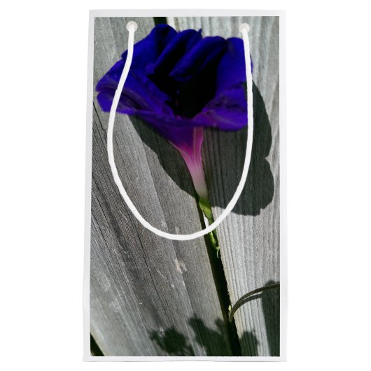 Petit Sac Cadeau Floral pourpre (Devant)