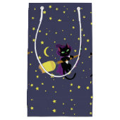 Petit Sac Cadeau Flying Witch Cat (Devant)