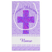 Petit Sac Cadeau Foi chrétienne croisée pourpre Pâques de symbole (Dos)