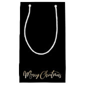 Petit Sac Cadeau Foil Joyeux Noël Lettres Noël (Devant)