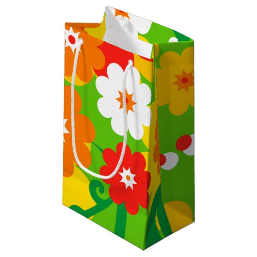Petit Sac Cadeau Fond d'écran Funky Flower + vos idées (Devant Angle)