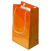 Petit Sac Cadeau Fond orange (Dos Angle)