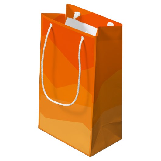 Petit Sac Cadeau Fond orange (Dos Angle)