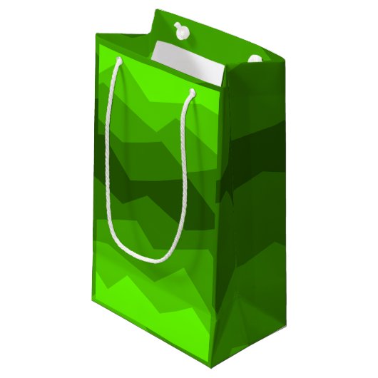 Petit Sac Cadeau Fond vert (Devant Angle)